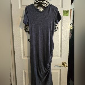 Treasure & Bond Navy Midi Dress